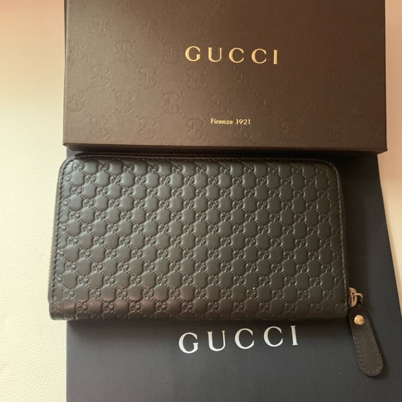 NEW Wallet Gucci Brown GG Micro Leather - Picture 3 of 7